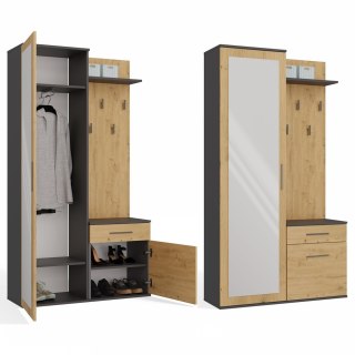 Garderoba DUO ANTRACYT ARTISAN
