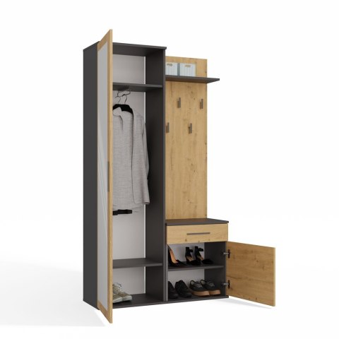Garderoba DUO ANTRACYT ARTISAN