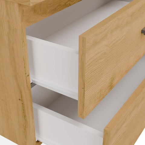Szafka Pod Umywalkę NEL 60 Łazienkowa Łazienkowa 2 Szuflady DĄB ARTISAN