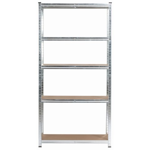 2x REGAŁ METALOWY 90x40x180 SREBRNY