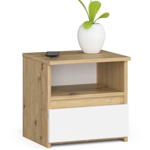 KOMODA CL1 PK DĄB ARTISAN / BIAŁA