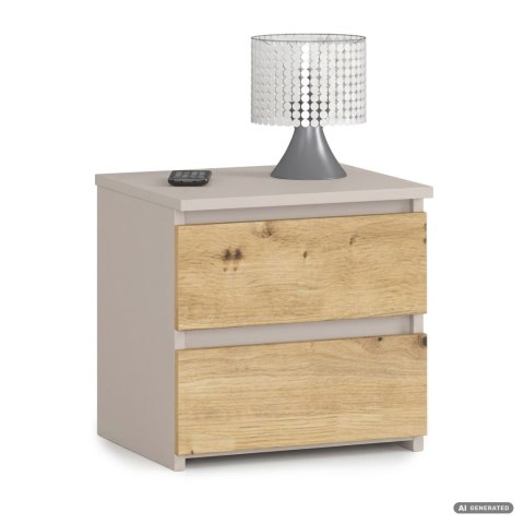 KOMODA CL2 2SZ CLP PK KASZMIR / DĄB ARTISAN