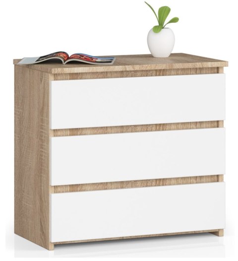 KOMODA CL3 3SZ CLP PK DĄB SONOMA / BIAŁY