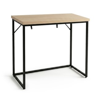 Konsola stolik loftowy ORIGO 90 cm Dąb Sonoma Czarne nogi