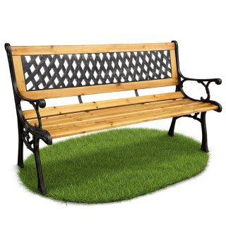 ŁAWKA OGRODOWA MIRT BRĄZOWA / NATURALNE DREWNO