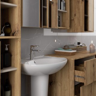 SZAFKA ŁAZIENKOWA POD UMYWALKĘ VAMI W90 2SZ 2P PK DĄB ARTISAN / KASZMIR