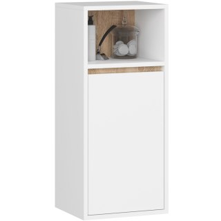 SZAFKA ŁAZIENKOWA WISZĄCA VAMI W35 1D 1W BIAŁA / DĄB SONOMA