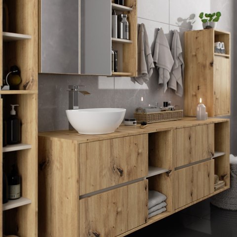 SZAFKA ŁAZIENKOWA WISZĄCA VAMI W35 1D 1W DĄB ARTISAN / KASZMIR