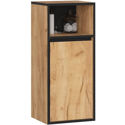 SZAFKA ŁAZIENKOWA WISZĄCA VAMI W35 1D 1W DĄB CRAFT / CZARNY