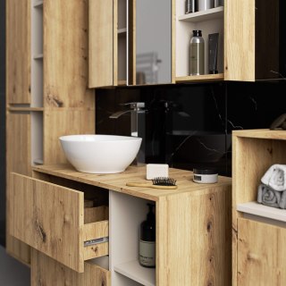 SZAFKA ŁAZIENKOWA WISZĄCA VAMI W90 2D 3P LO DĄB ARTISAN / KASZMIR