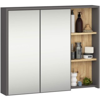 SZAFKA ŁAZIENKOWA WISZĄCA VAMI W90 2D 3P LO GRAFIT SZARY / DĄB ARTISAN