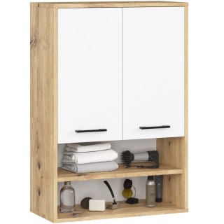 SZAFKA WISZĄCA FIN H934 W64 2D 1P DĄB ARTISAN/BIAŁA