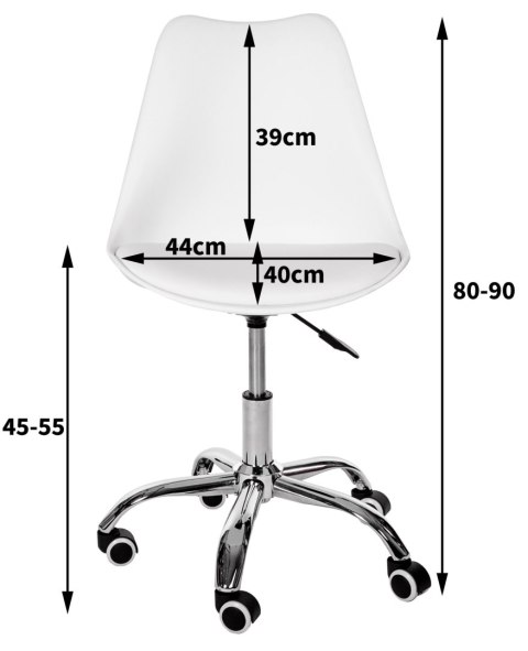 FOTEL OBROTOWY FD005 BIAŁY