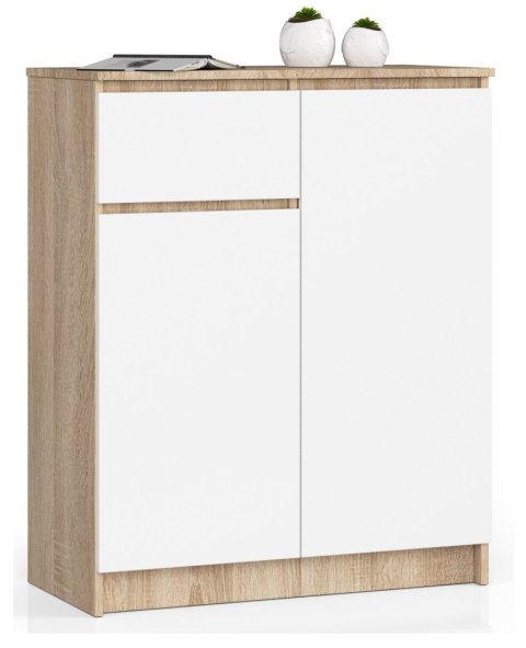 KOMODA K80 2D 1SZ CLP PK DĄB SONOMA / BIAŁY