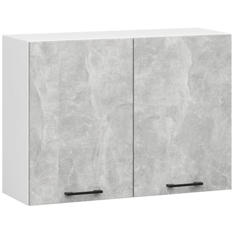 MEBLE KUCHENNE ZESTAW OLIWIA 2.4M BETON-BIAŁY