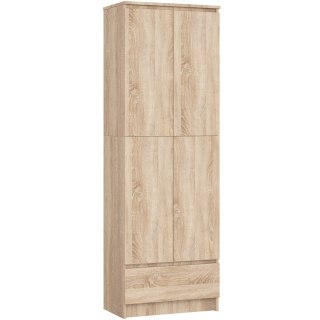 REGAŁ ZAMKNIETY R60 2D 1SZ CLP PK DĄB SONOMA