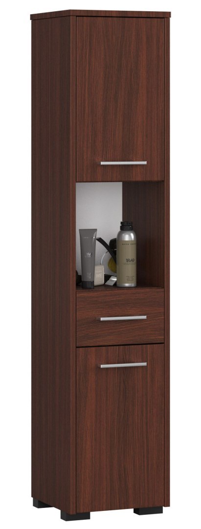 SŁUPEK REGAŁ ŁAZIENKOWY FIN 2D 1SZ 1W PK WENGE