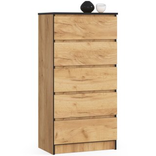 KOMODA K60 5SZ CLP PK DĄB CRAFT
