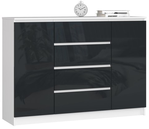 KOMODA K140 2D 4SZ CLP PK GRAFIT POŁYSK