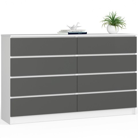 KOMODA K160 8SZ CLP PK BIAŁA / SZARY
