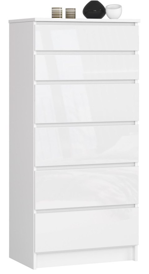KOMODA K60 6SZ CLP PK BIAŁY POŁYSK