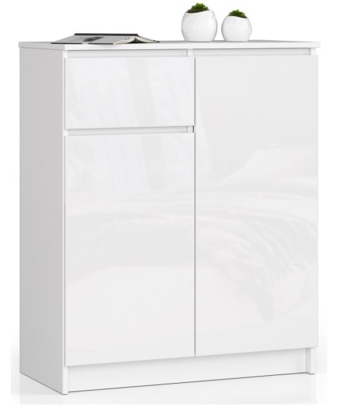 KOMODA K80 2D 1SZ CLP PK BIAŁY POŁYSK