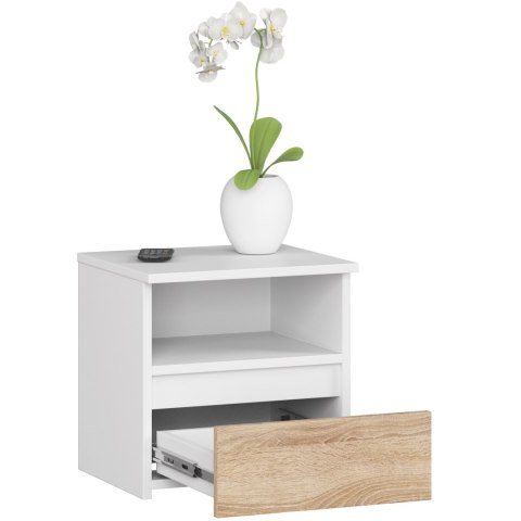 KOMODA CL1 PK BIAŁA / DĄB SONOMA