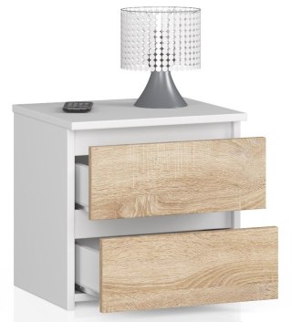 KOMODA CL2 2SZ CLP BIAŁY / SONOMA