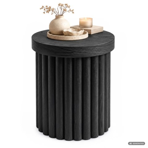 Stolik kawowy okrągły TINO 40 cm Czarny