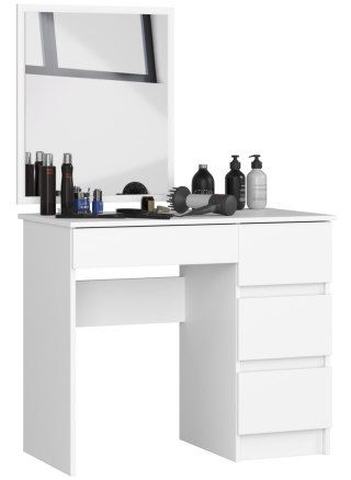 TOALETKA KOSMETYCZNA Z LUSTREM T-6/SL 500x600 PRAWA PK BIAŁA