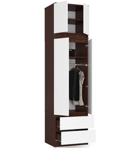 NADSTAWKA DO SZAFY S60 STAR WENGE/BIAŁA