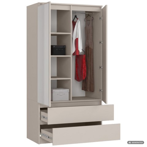 SZAFA S90 2D 2SZ CLP PK LUSTRO KASZMIR