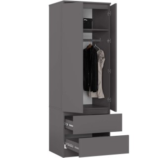 SZAFA STAR S60 2D 2SZ PK GRAFIT SZARY