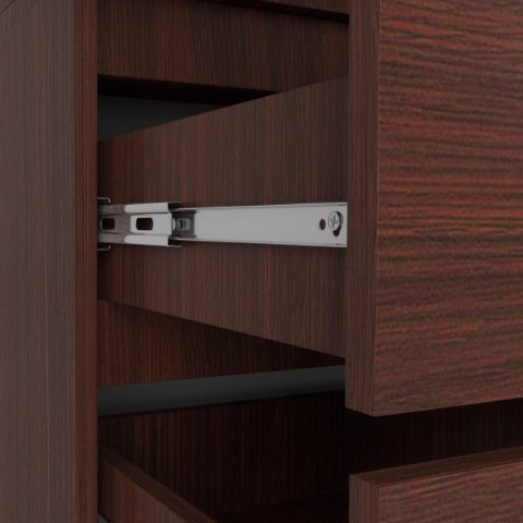 SZAFA Z NADSTAWKĄ S 90 cm 2 DRZWI 2 SZUFLADY PK WENGE