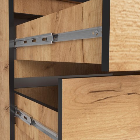 SZAFA Z NADSTAWKĄ S90 2D 2SZ CLP PK DĄB CRAFT
