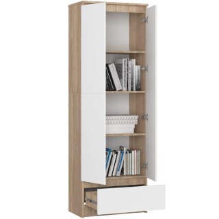 REGAŁ ZAMKNIETY R60 2D 1SZ CLP PK DĄB SONOMA / BIAŁY
