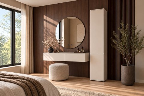 SZAFKA Wysoki Słupek ATLANTA 2D Drążek 2 Drzwi Półki Sypialnia Salon 209 Cm