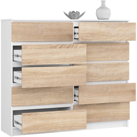 KOMODA K140 10SZ CLP PK BIAŁY / SONOMA