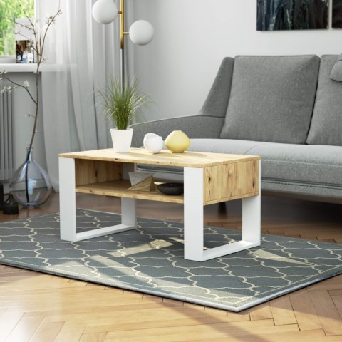 STOLIK KAWOWY DOMI DĄB ARTISAN / BIAŁY
