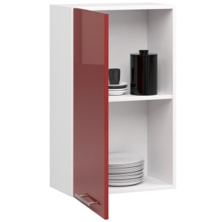 WISZĄCA SZAFKA KUCHENNA OLIWIA W 50cm BIAŁA-CZERWONY POŁYSK H720