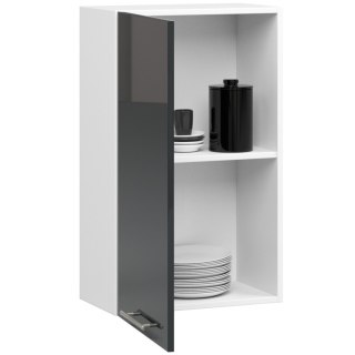 WISZĄCA SZAFKA KUCHENNA OLIWIA W 50cm BIAŁA-GRAFIT POŁYSK H720