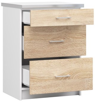 Szafka LIMA S60 SZ3 + BLAT BIAŁY/DĄB SONOMA