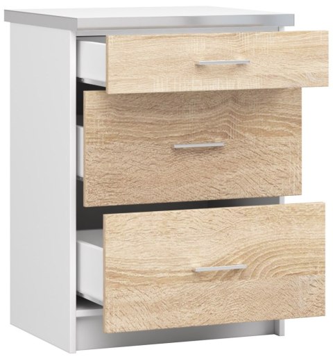 Szafka LIMA S60 SZ3 + BLAT BIAŁY/DĄB SONOMA