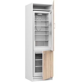 Szafka LIMA S60LO/205 BIAŁY/DĄB SONOMA