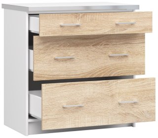 Szafka LIMA S80 SZ3 + BLAT BIAŁY/DĄB SONOMA