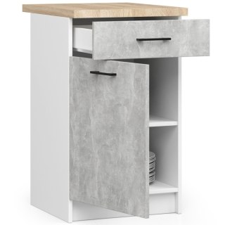 Szafka OLIWIA S50 SZ1 + BLAT BIAŁA / BETON