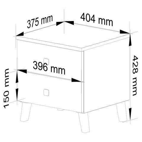 KOMODA MOBI K-02 BIAŁY CZARNY