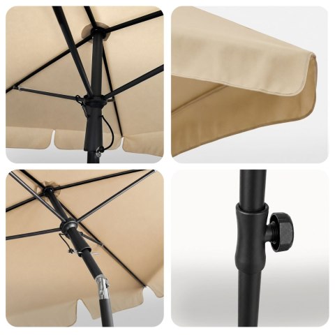 PARASOL OGRODOWY FLOKS BEŻOWY