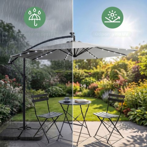 PARASOL OGRODOWY MILIN JASNOSZARY