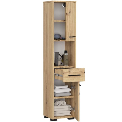 REGAŁ ŁAZIENKA FIN SŁUPEK 30 2D 1SZ 1W 140cm PK ARTISAN